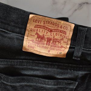 Levi's 550™ relaxed fit in black with tapered leg